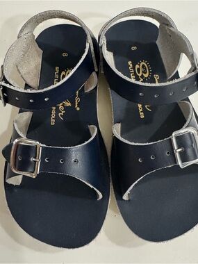 Split Level Kids Navy Buckle Sandals